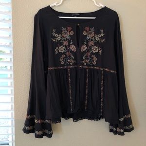 American Eagle Embroidered Top